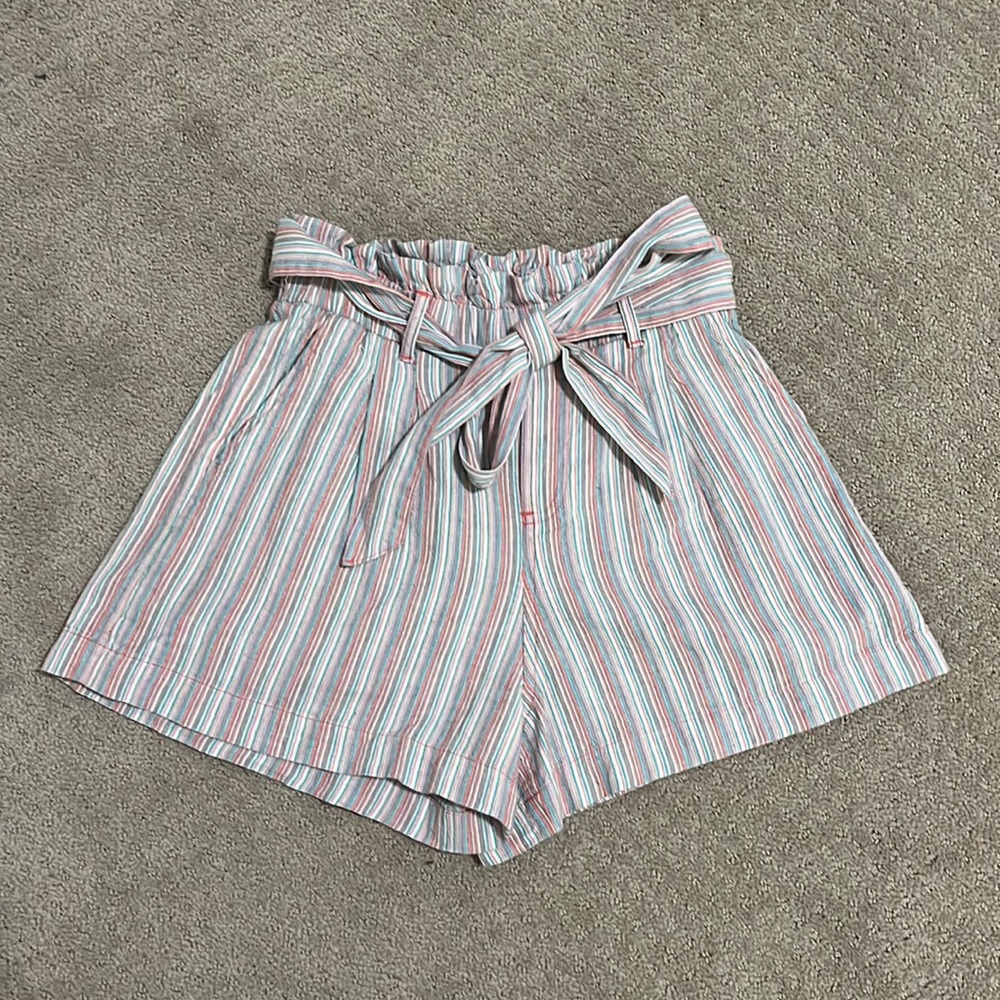 American Eagle Multicolor Front Tie Shorts
